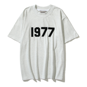Essentials Crewneck 1977 T-Shirt- Gray