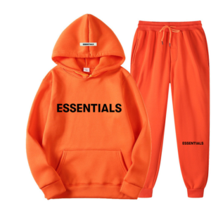 Essential Spring Tracksuit Hooded Sweatshirt - Orange