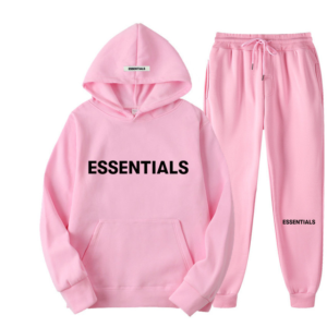 Essential Spring Tracksuit Hooded Sweatshirt - Pink