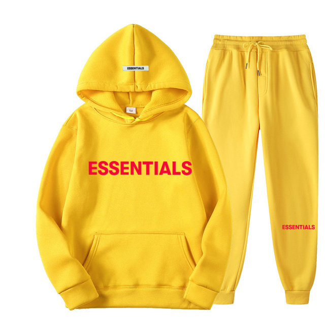 Fear of God Essentials Graphic Sweatpants Yellow