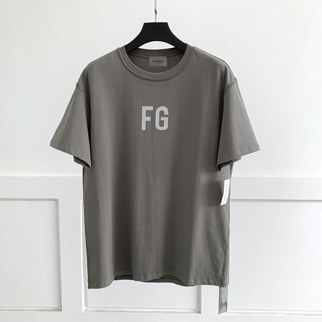 Essentials FG Colorful Letter Tees - Gray