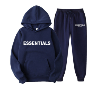 Fear Of God Essential Unisex Tracksuit - Navy Blue