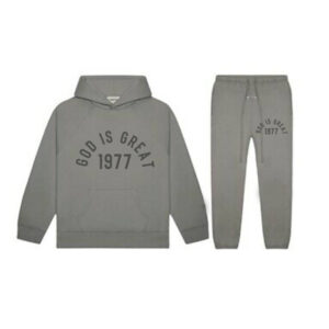 Essentials God Is Great 1977 Tracksuit Gray