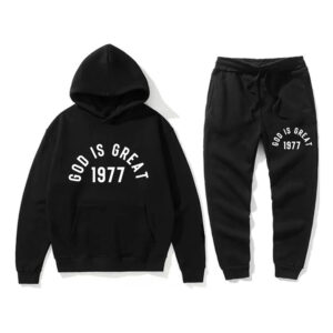Essentials God Is Great Tracksuit Black