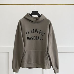 Fear of God Baseball Hoodie - Charcoal Ash