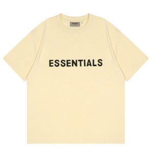 Fear of God Essentials Boxy T-Shirt Applique Logo – Apricot