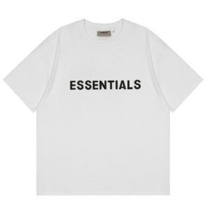 Fear of God Essentials Boxy T-Shirt Applique Logo – White